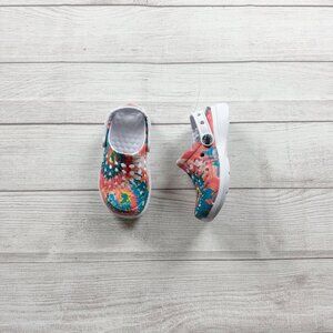 Joybees Kids Clogs Tie Dye Multi Color Slip-On Sandals Lightweight 10-11